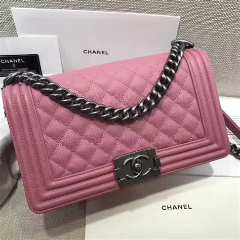 pink chanel boy bag replica|authentic copy of Chanel handbags.